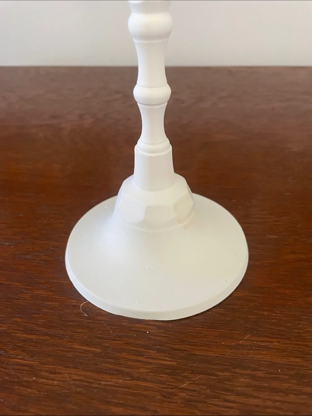 White Decorative Metal Candlestick Holder